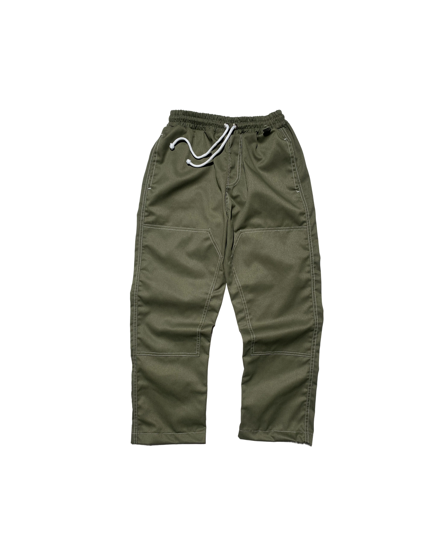 4-POCKET DOUBLE KNEE WORKWEAR PANTS IN LAKE GREEN