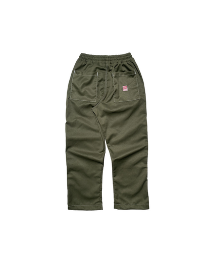 4-POCKET DOUBLE KNEE WORKWEAR PANTS IN LAKE GREEN