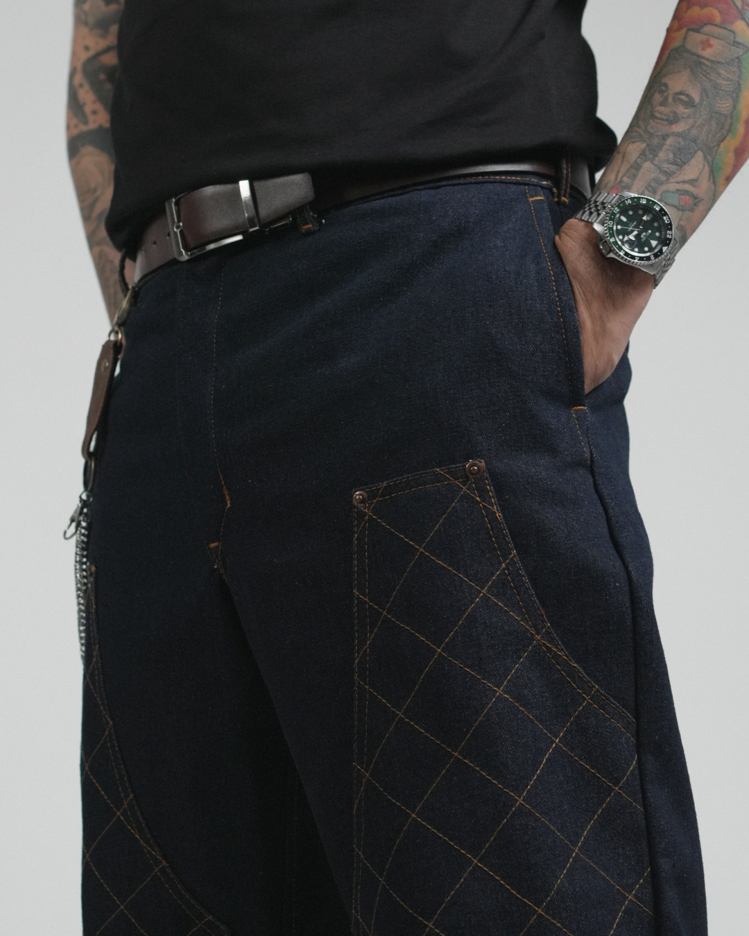 ARCHIVE 005: DENIM HUNTER PANTS IN INDIGO BLUE