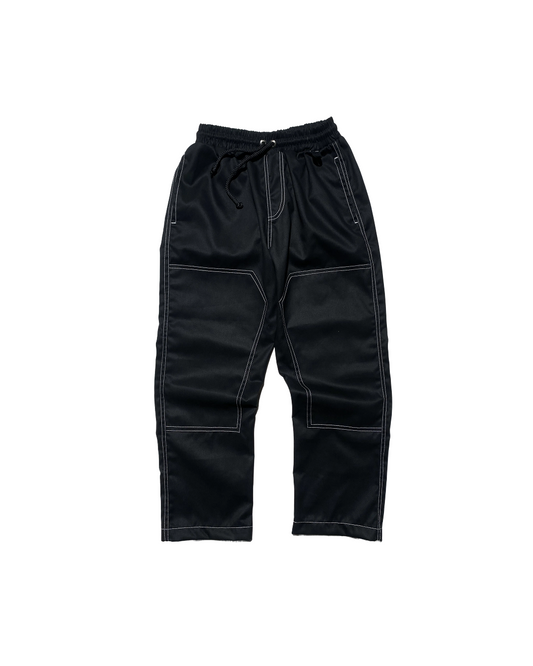 4-POCKET DOUBLE KNEE WORKWEAR PANTS IN BASALT BLACK