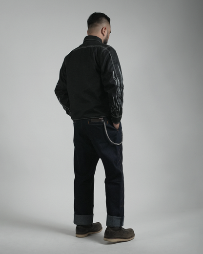 BUCCANEER WHITE FLAMES PADDED-READY JACKET