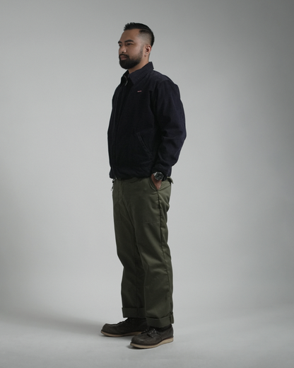 BUCCANEER CORDUROY ZIPDOWN DETROIT IN OCEAN BLUE | SCARLET TAG BY THINKCHAMP
