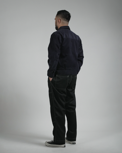 BUCCANEER CORDUROY ZIPDOWN DETROIT IN OCEAN BLUE | SCARLET TAG BY THINKCHAMP