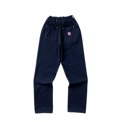 DENIM 4-POCKET DOUBLE KNEE PANTS | UNISEX SCARLET TAG BY THINKCHAMP