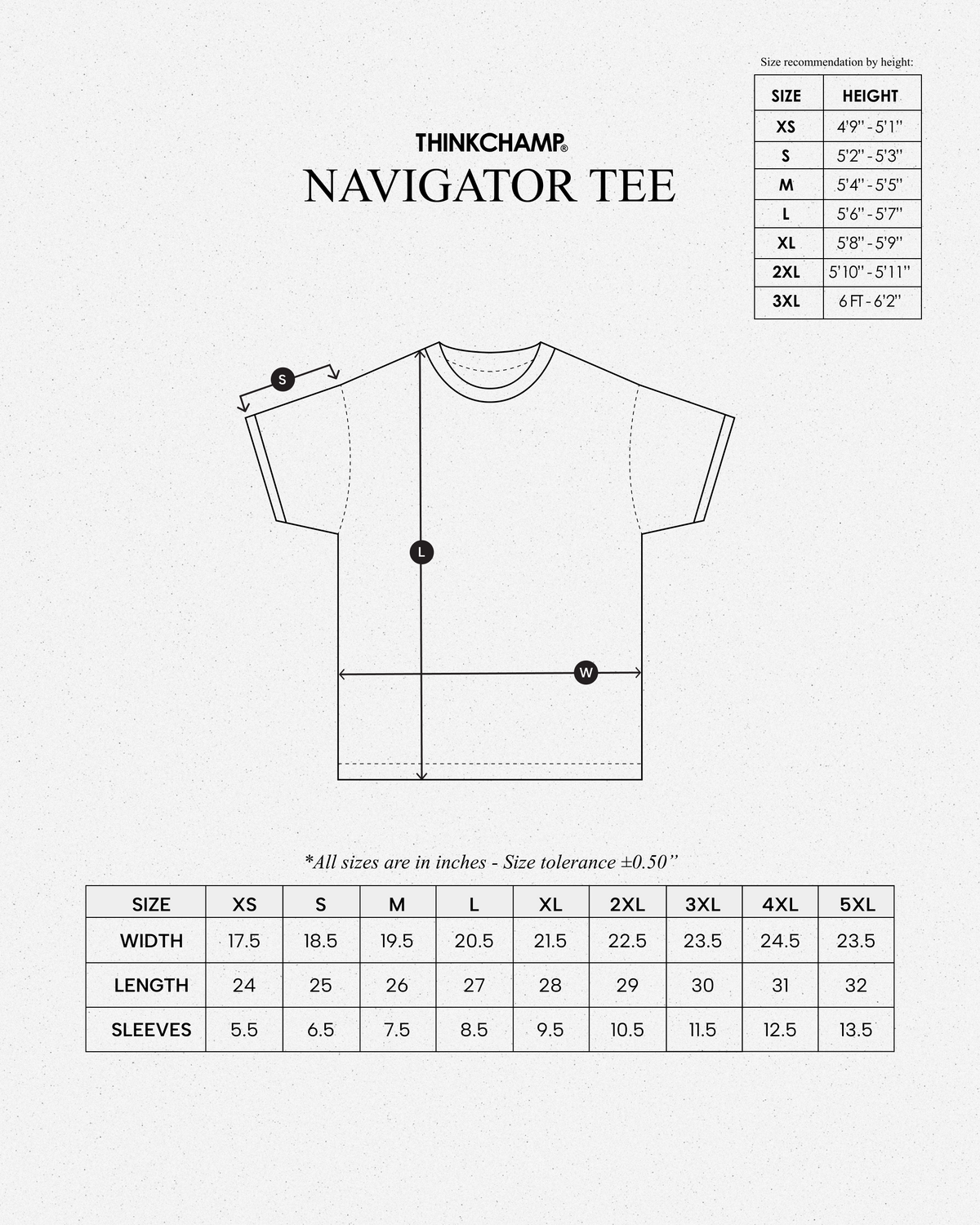 NAVIGATOR TEE IN CLOUD WHITE