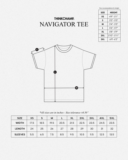 NAVIGATOR TEE IN CLOUD WHITE