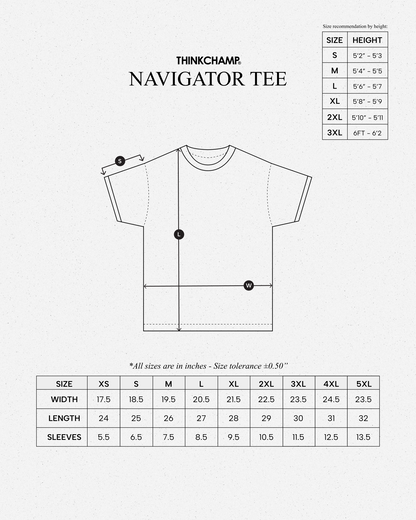 NAVIGATOR TEE IN BASALT BLACK