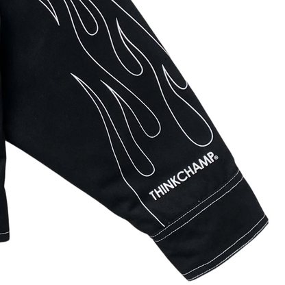 BUCCANEER WHITE FLAMES PADDED-READY JACKET