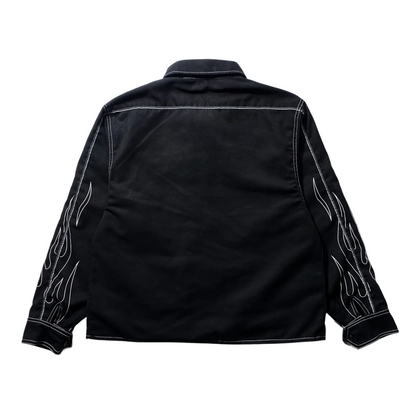 BUCCANEER WHITE FLAMES PADDED-READY JACKET