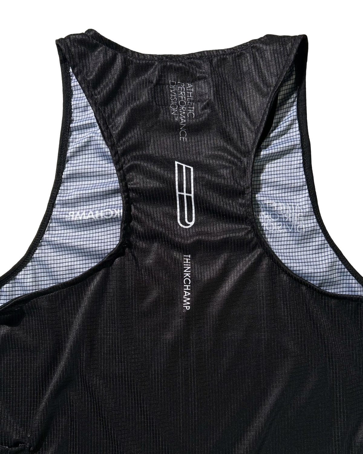 RACE SINGLET IN BASALT BLACK