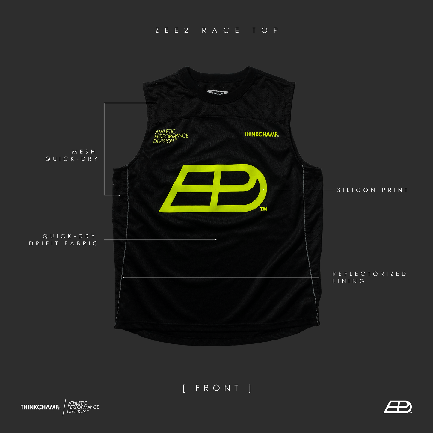 ZEE2 RACE TOP IN GAMMA GREEN