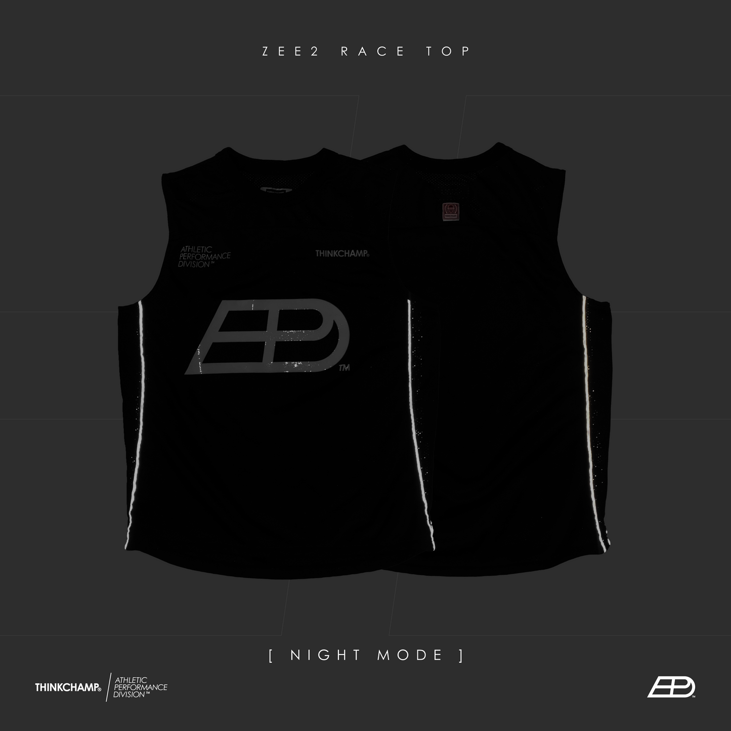 PRE-ORDER ONLY | ZEE2 RACE TOP in B/W Colorway