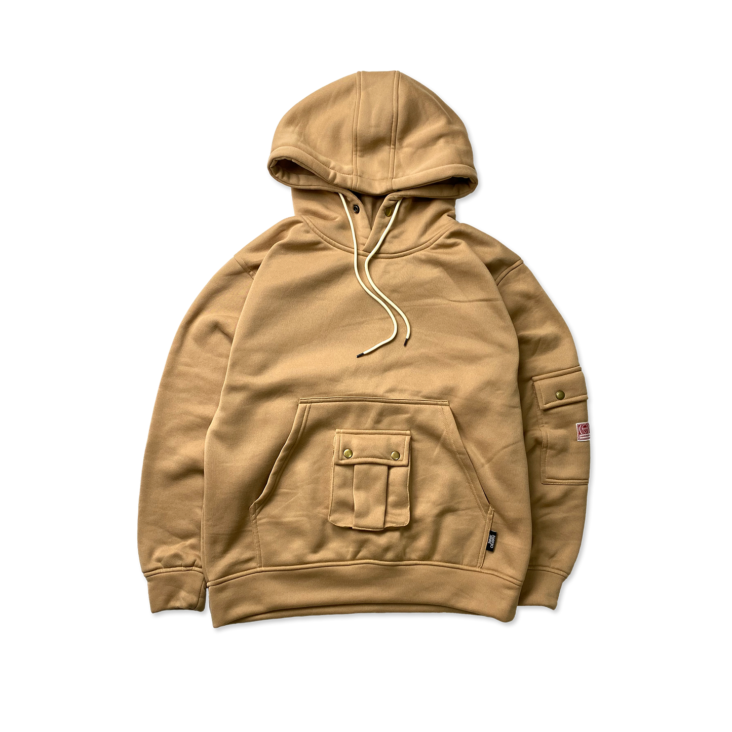 OVERSIZED PULL OVER 3-POCKET HOODIE IN SKINTONE