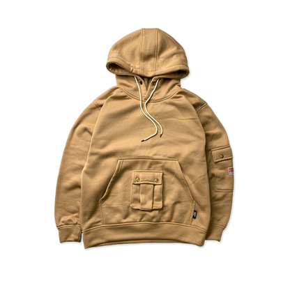 OVERSIZED PULL OVER 3-POCKET HOODIE IN SKINTONE