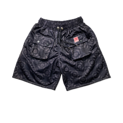 SOPHISTICATED™ | 5 POCKET MESH SHORTS IN BASALT BLACK