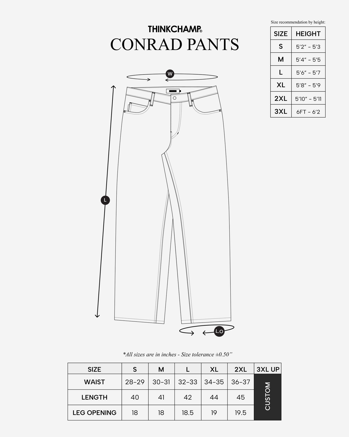 CONRAD 11oz. DENIM PANTS IN INDIGO BLUE