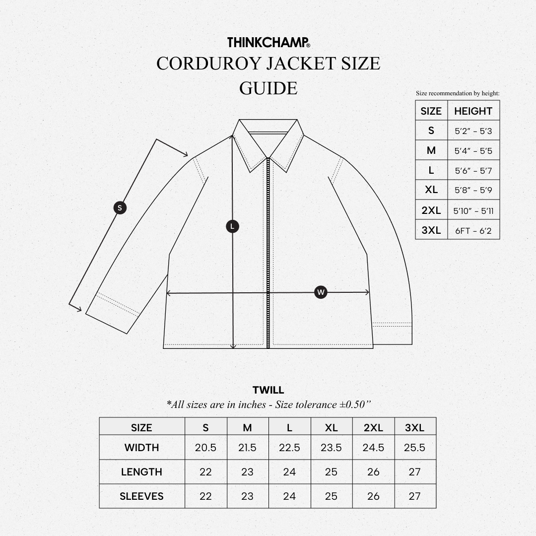 BUCCANEER CORDUROY ZIPDOWN DETROIT IN OCEAN BLUE | SCARLET TAG BY THINKCHAMP