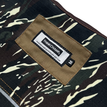 PATHFINDER REVERSIBLE UTILITY VEST IN SAND WHITE AND TIGER CAMOU COLORWAY- PRE-ORDER