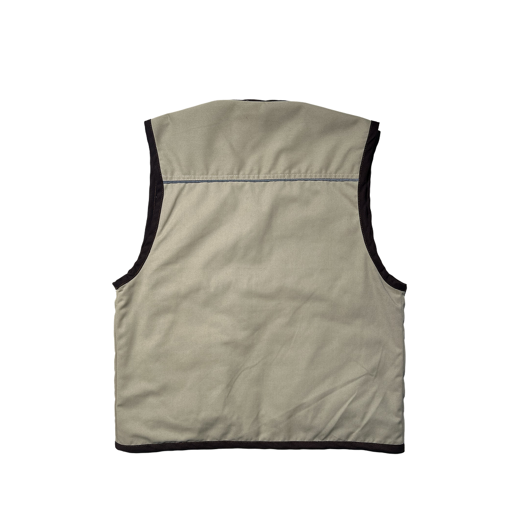 PATHFINDER REVERSIBLE UTILITY VEST IN SAND WHITE AND TIGER CAMOU COLORWAY- PRE-ORDER