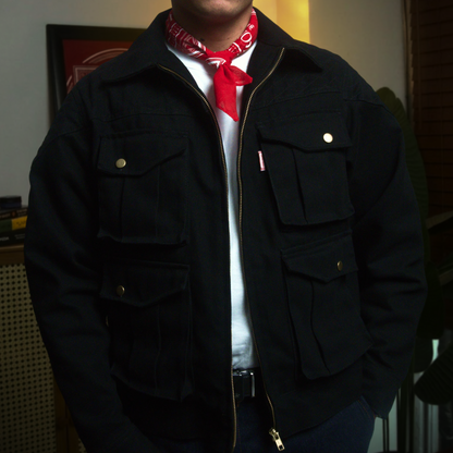 BUCCANEER BISON PADDED-READY JACKET IN BASALT BLACK