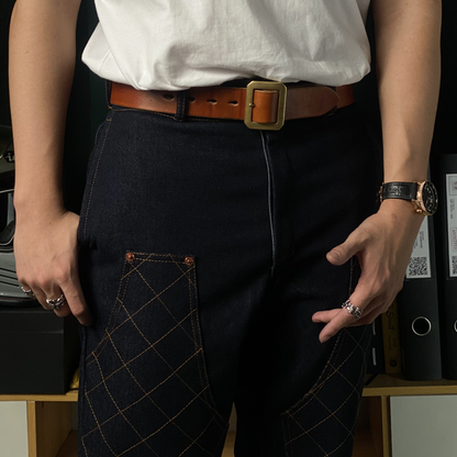 ARCHIVE 005: DENIM HUNTER PANTS IN INDIGO BLUE