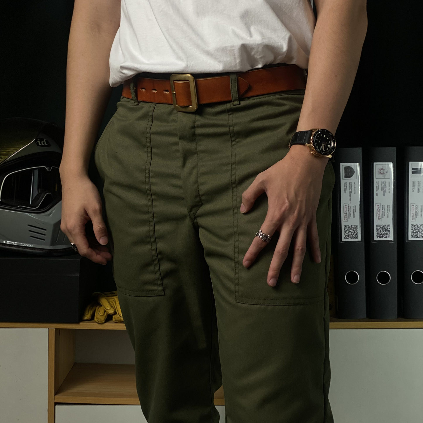 UTILITY BAKER PANTS V2 IN LAKE GREEN