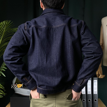 BUCCANEER DENIM TYPE-2 JACKET IN INDIGO BLUE | SCARLET TAG BY THINKCHAMP