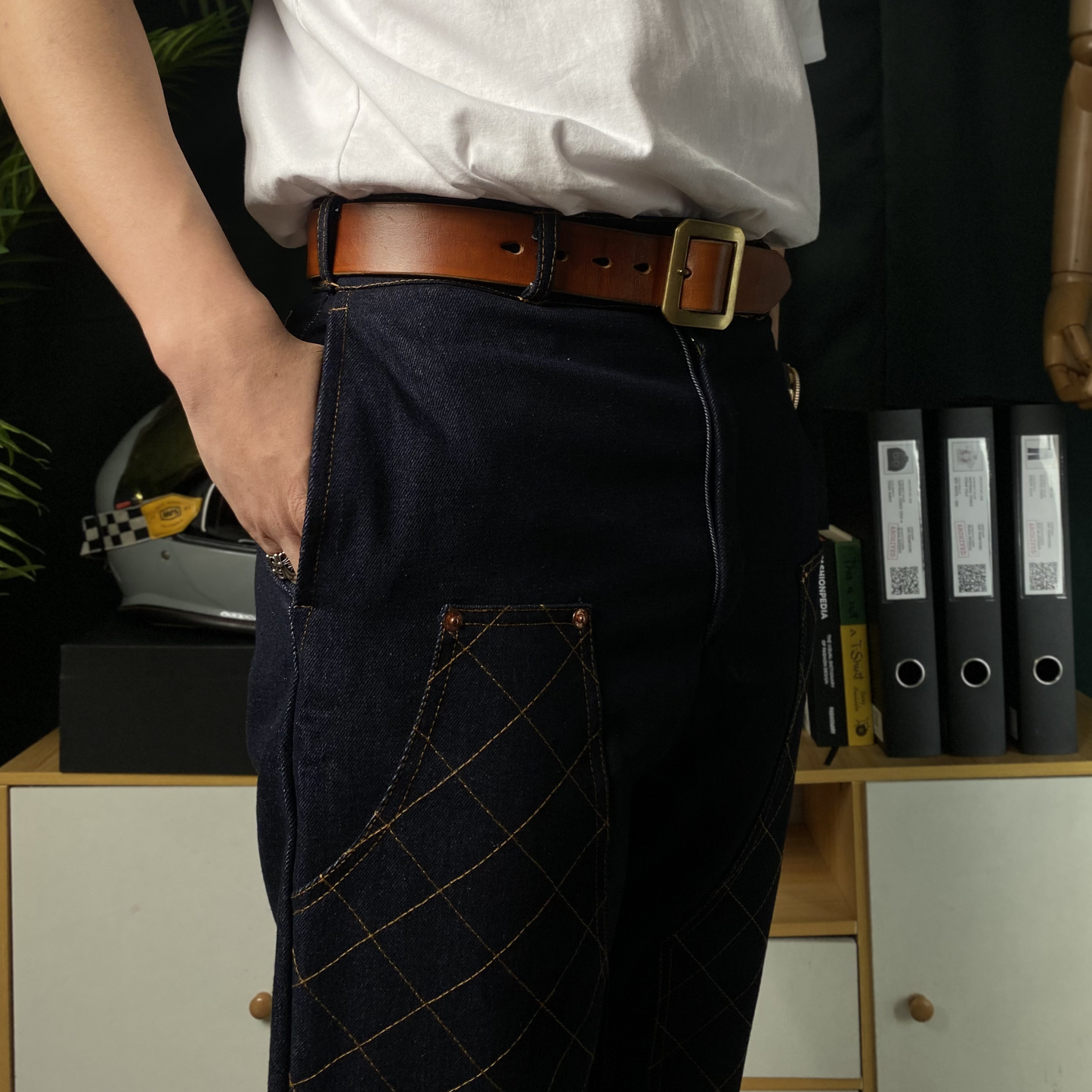 ARCHIVE 005: DENIM HUNTER PANTS IN INDIGO BLUE