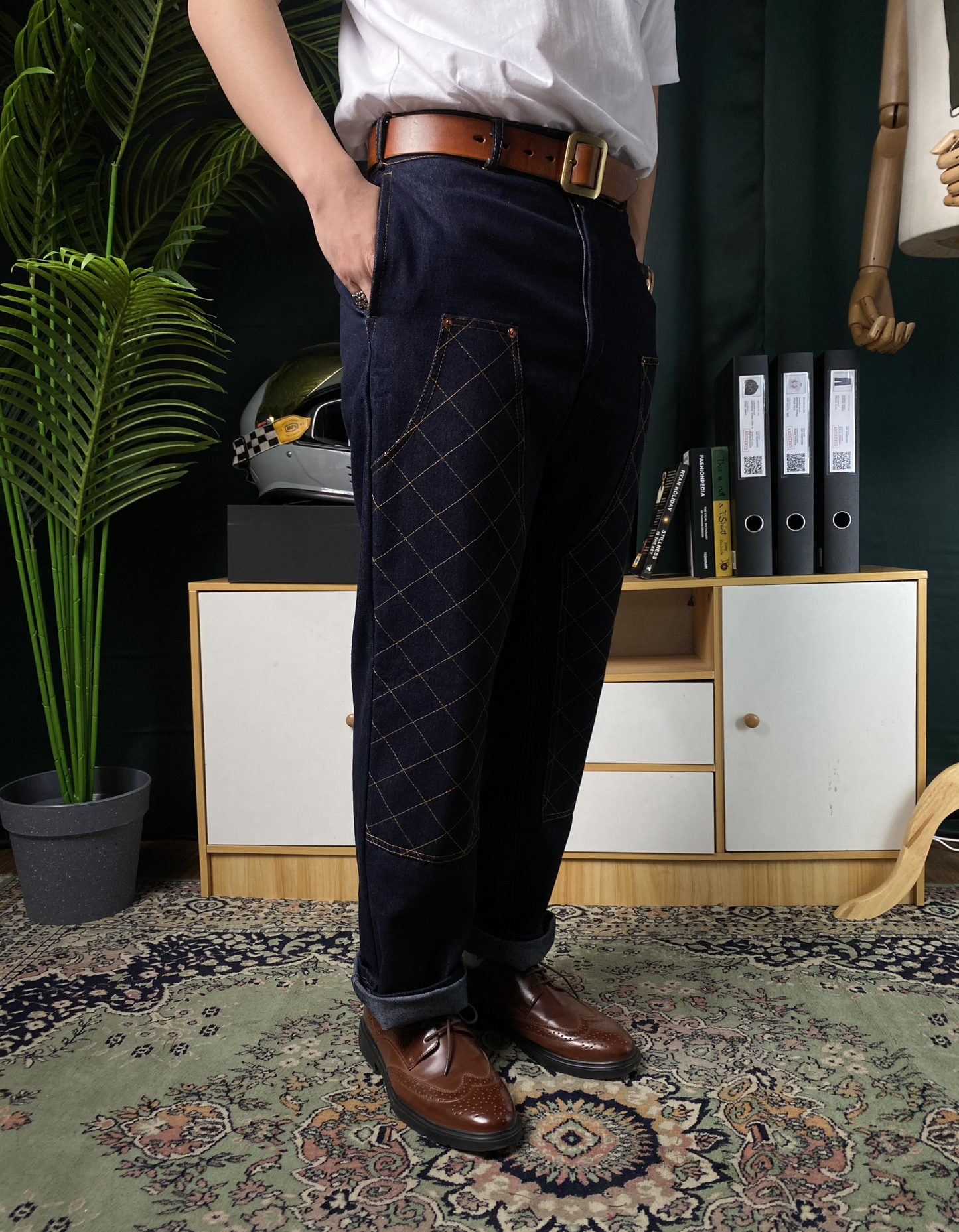 ARCHIVE 005: DENIM HUNTER PANTS IN INDIGO BLUE