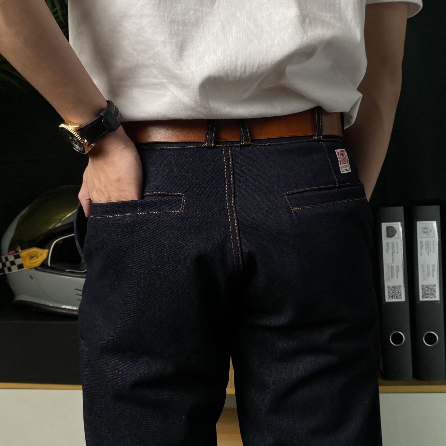 ARCHIVE 005: DENIM HUNTER PANTS IN INDIGO BLUE