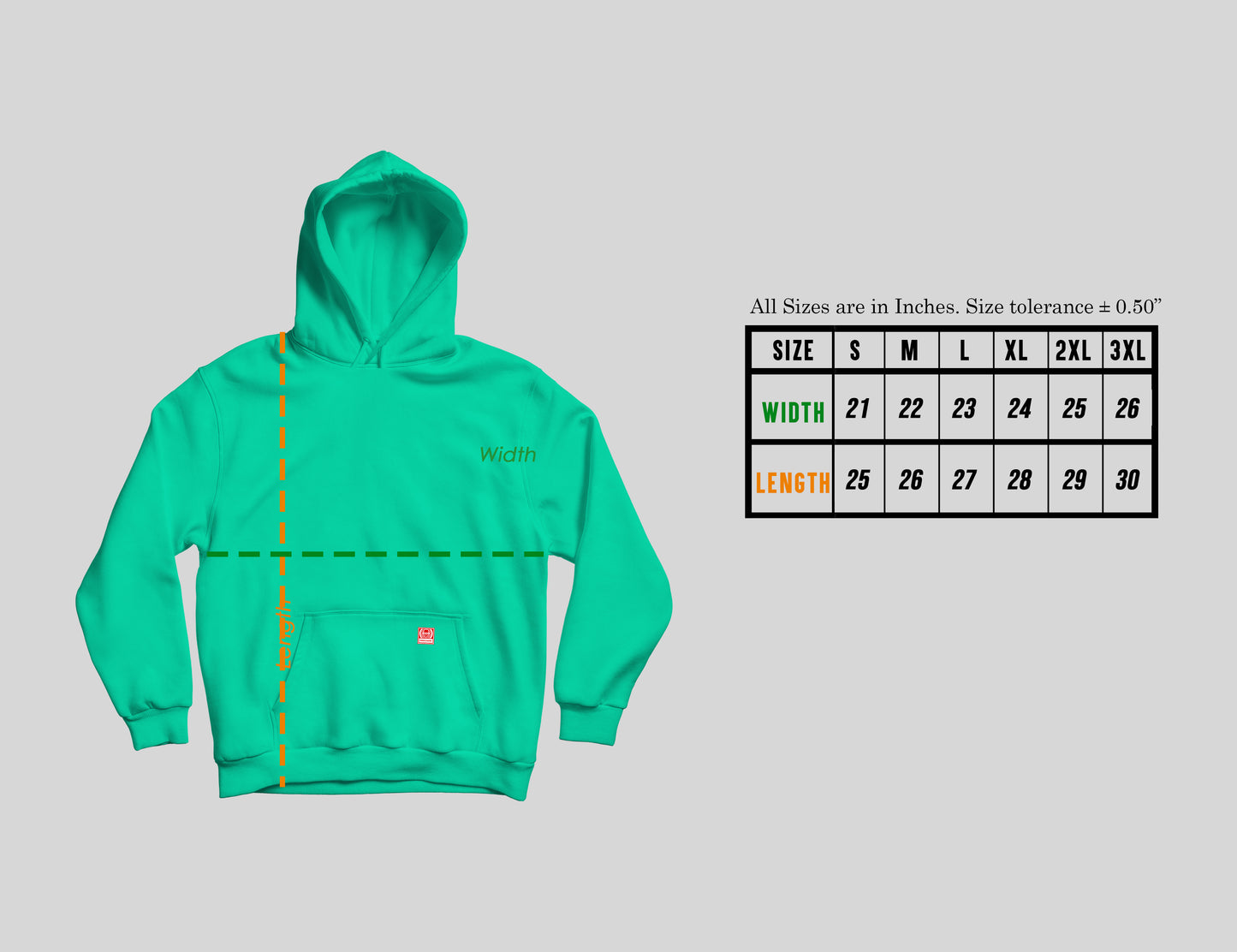 THINK CHAMP | MINT GREEN | PULL OVER HOODIE